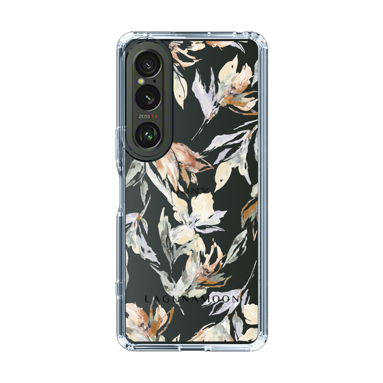 Slim Protection Case［ LAGUNAMOON - NuanceFlower - Clear ］