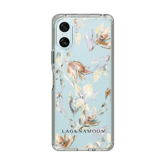 Slim Protection Case［ LAGUNAMOON - NuanceFlower - Clear ］