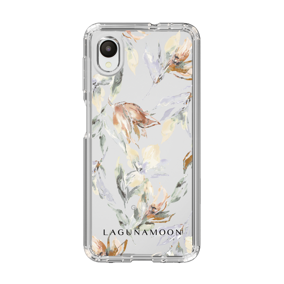 Slim Protection Case［ LAGUNAMOON - NuanceFlower - Clear ］
