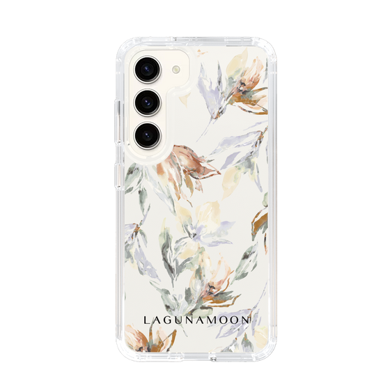 Slim Protection Case［ LAGUNAMOON - NuanceFlower - Clear ］
