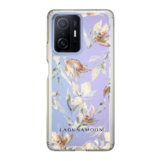 Slim Protection Case［ LAGUNAMOON - NuanceFlower - Clear ］