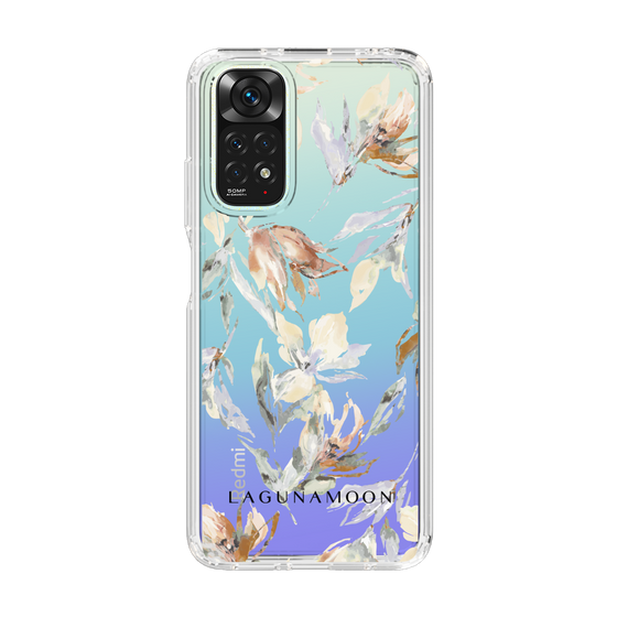 Slim Protection Case［ LAGUNAMOON - NuanceFlower - Clear ］