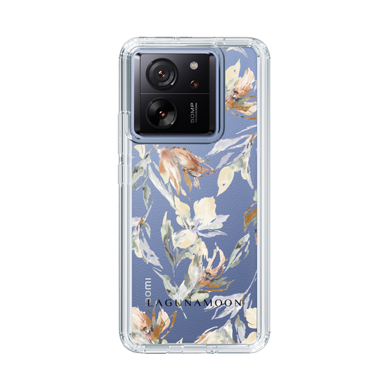 Slim Protection Case［ LAGUNAMOON - NuanceFlower - Clear ］