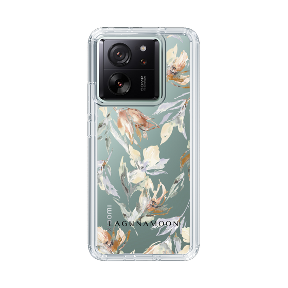 Slim Protection Case［ LAGUNAMOON - NuanceFlower - Clear ］