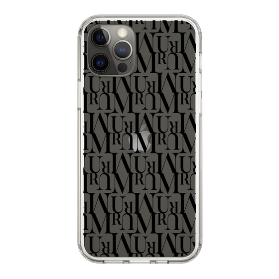 Slim Protection Case［ MURUA - Monogram - Black ］