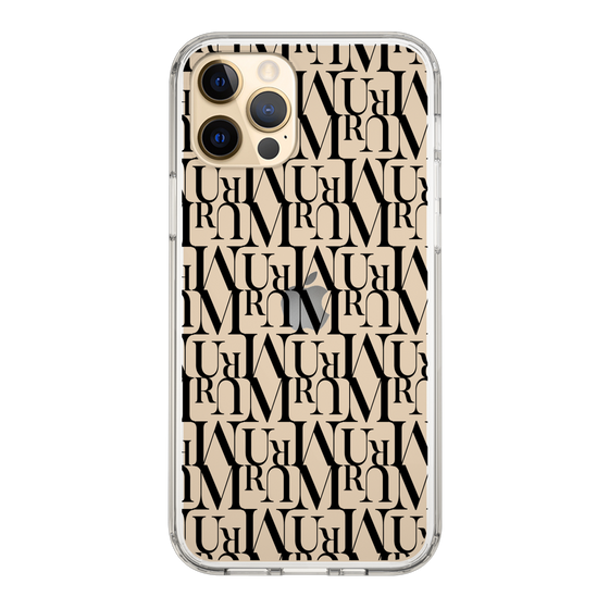 Slim Protection Case［ MURUA - Monogram - Black ］