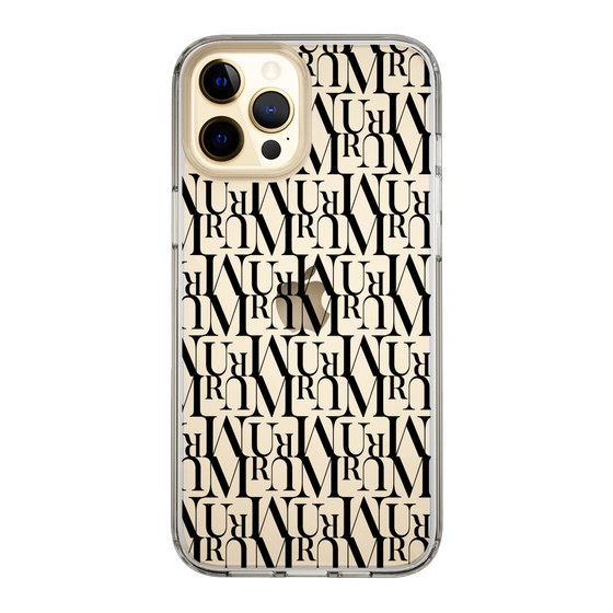 Slim Protection Case［ MURUA - Monogram - Black ］