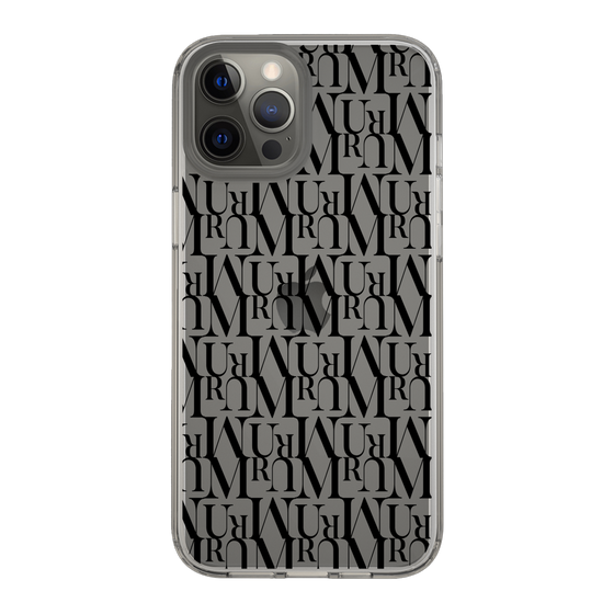 Slim Protection Case［ MURUA - Monogram - Black ］