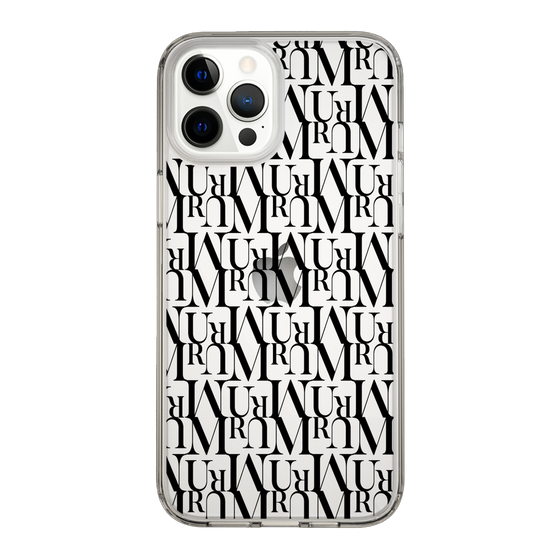 Slim Protection Case［ MURUA - Monogram - Black ］