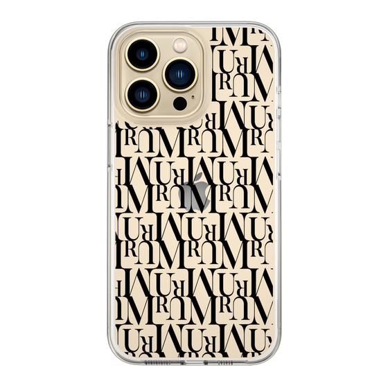 Slim Protection Case［ MURUA - Monogram - Black ］