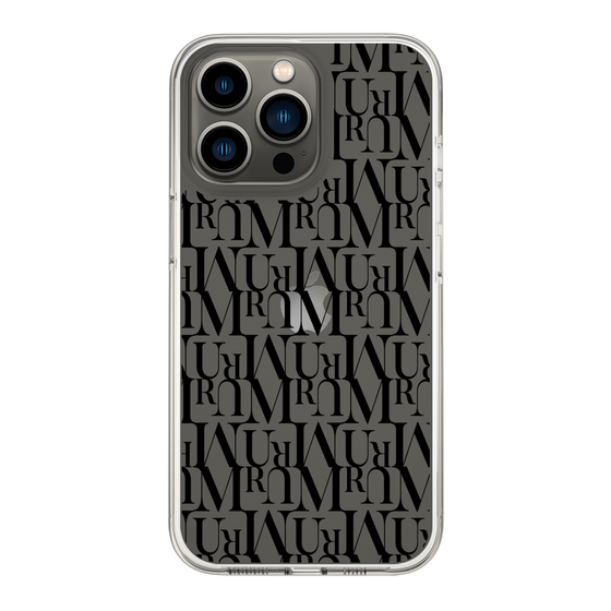 Slim Protection Case［ MURUA - Monogram - Black ］