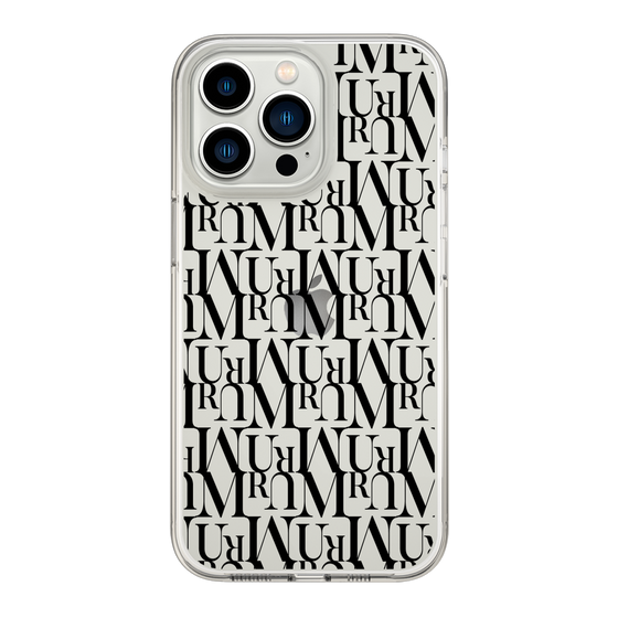 Slim Protection Case［ MURUA - Monogram - Black ］
