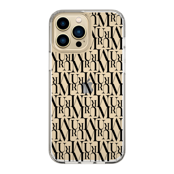 Slim Protection Case［ MURUA - Monogram - Black ］