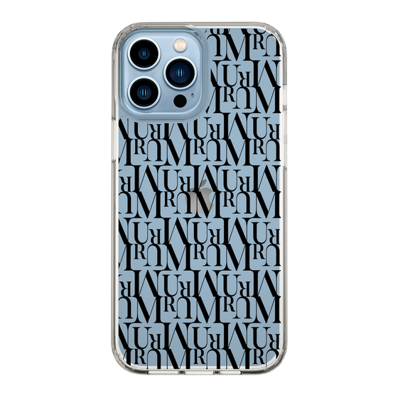 Slim Protection Case［ MURUA - Monogram - Black ］