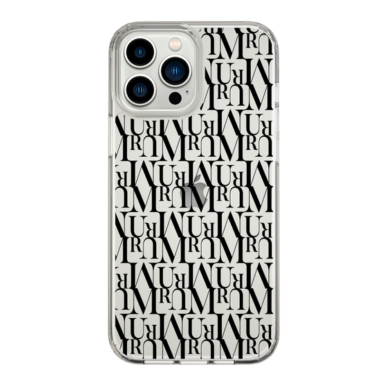 Slim Protection Case［ MURUA - Monogram - Black ］
