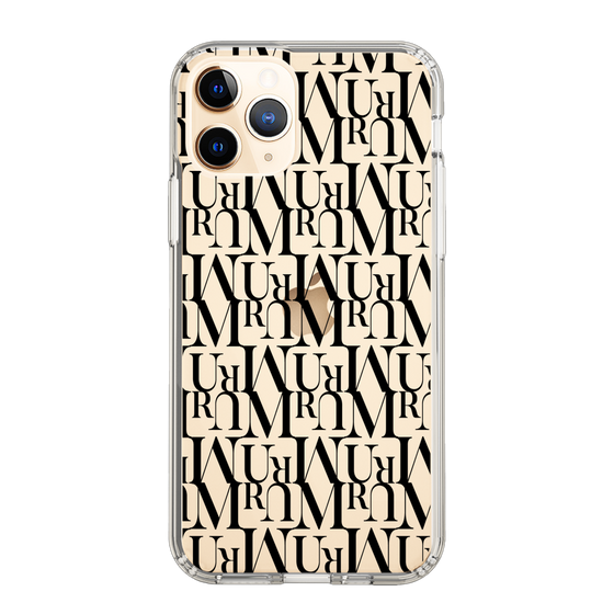 Slim Protection Case［ MURUA - Monogram - Black ］