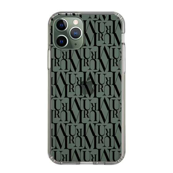 Slim Protection Case［ MURUA - Monogram - Black ］
