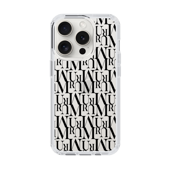 Slim Protection Case［ MURUA - Monogram - Black ］