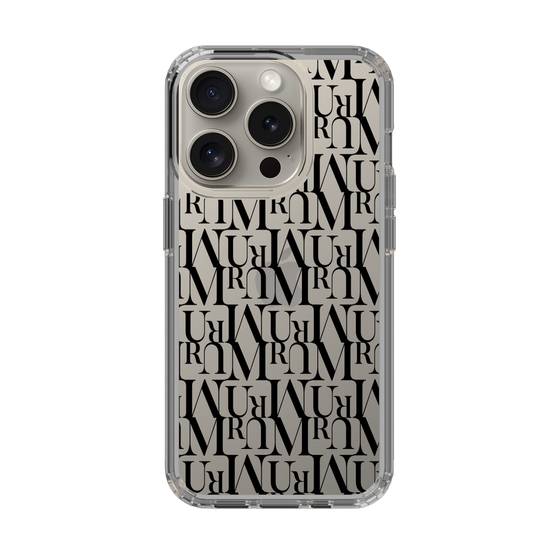 Slim Protection Case［ MURUA - Monogram - Black ］
