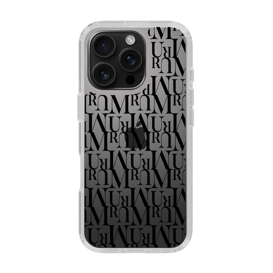 Slim Protection Case［ MURUA - Monogram - Black ］