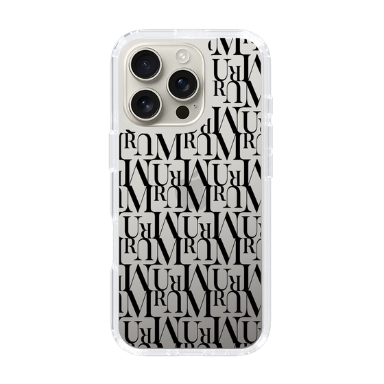 Slim Protection Case［ MURUA - Monogram - Black ］