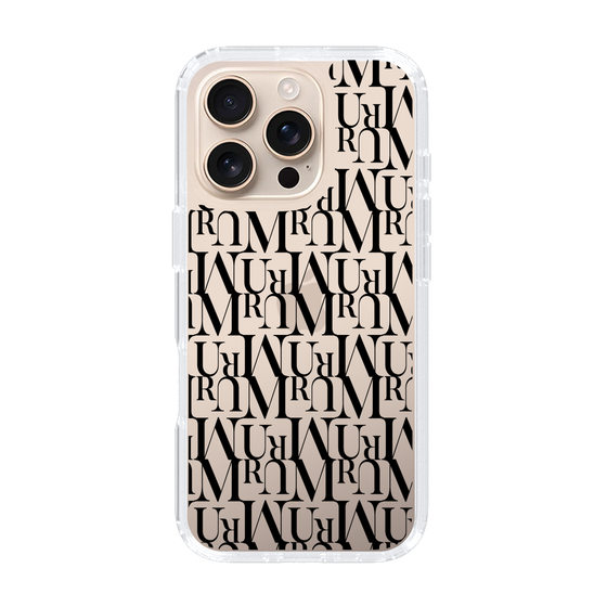 Slim Protection Case［ MURUA - Monogram - Black ］
