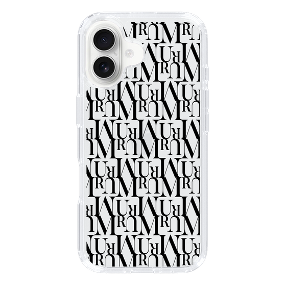 Slim Protection Case［ MURUA - Monogram - Black ］