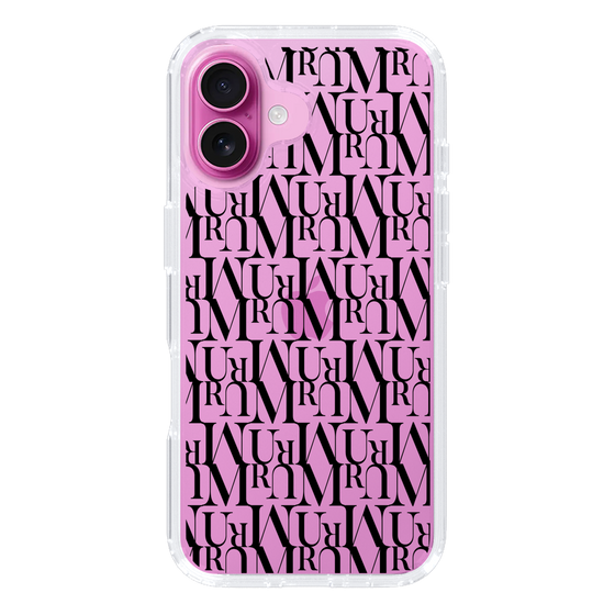 Slim Protection Case［ MURUA - Monogram - Black ］