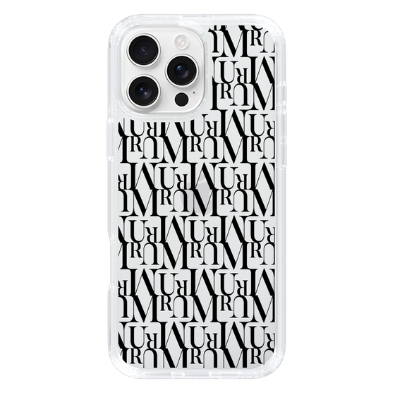 Slim Protection Case［ MURUA - Monogram - Black ］