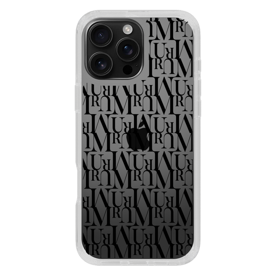 Slim Protection Case［ MURUA - Monogram - Black ］