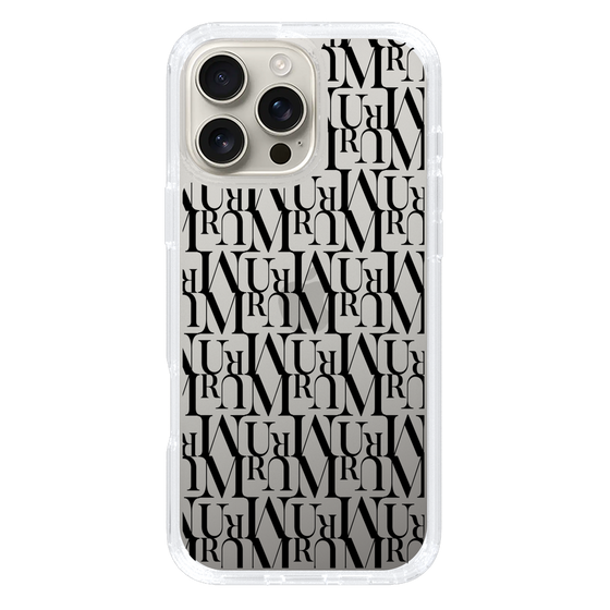 Slim Protection Case［ MURUA - Monogram - Black ］