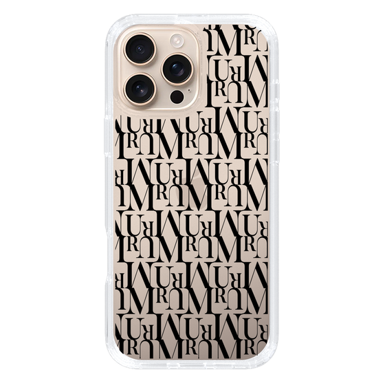 Slim Protection Case［ MURUA - Monogram - Black ］