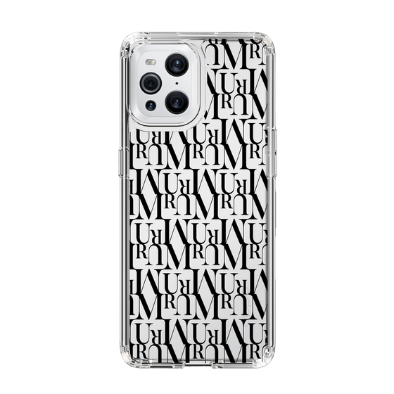 Slim Protection Case［ MURUA - Monogram - Black ］
