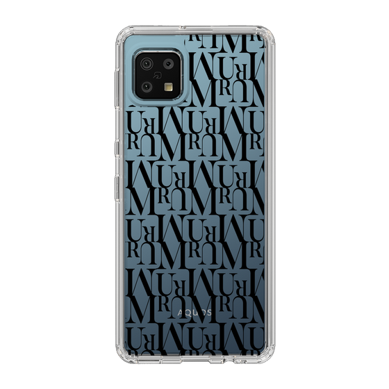 Slim Protection Case［ MURUA - Monogram - Black ］