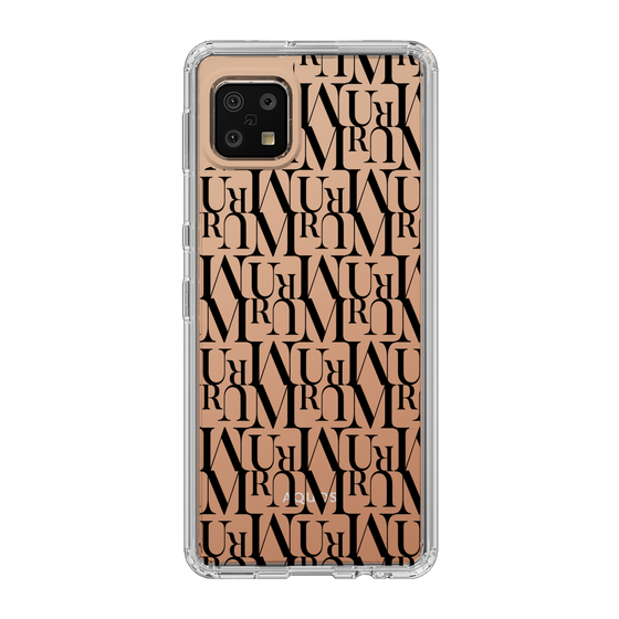 Slim Protection Case［ MURUA - Monogram - Black ］