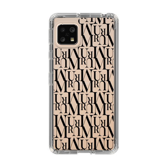 Slim Protection Case［ MURUA - Monogram - Black ］