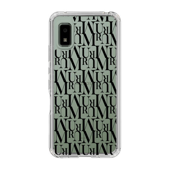 Slim Protection Case［ MURUA - Monogram - Black ］