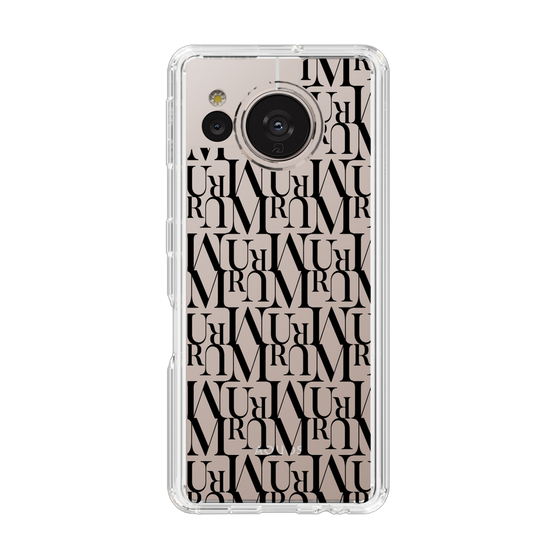 Slim Protection Case［ MURUA - Monogram - Black ］