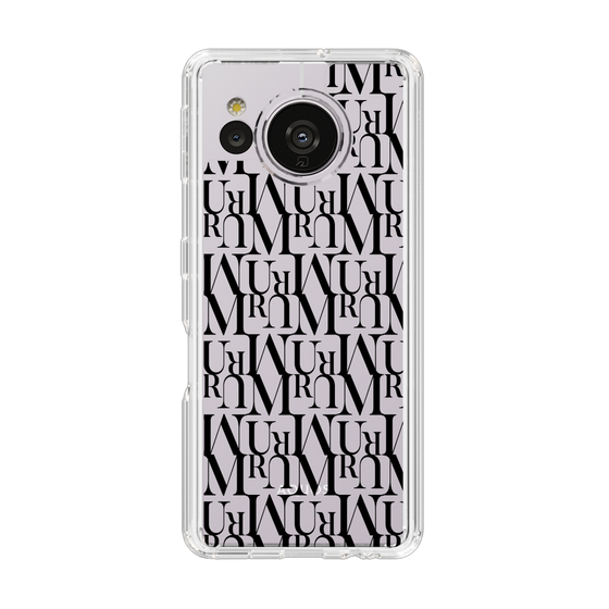 Slim Protection Case［ MURUA - Monogram - Black ］