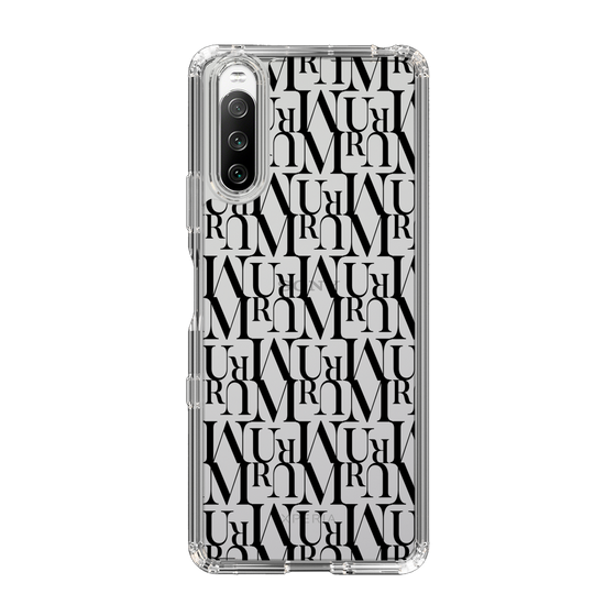 Slim Protection Case［ MURUA - Monogram - Black ］