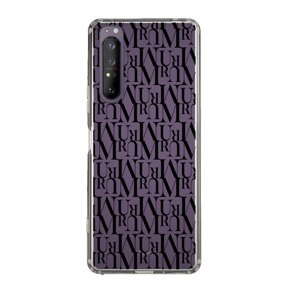 Slim Protection Case［ MURUA - Monogram - Black ］