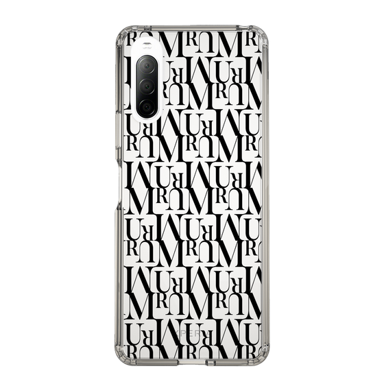 Slim Protection Case［ MURUA - Monogram - Black ］