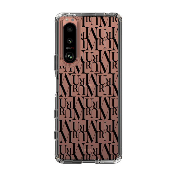 Slim Protection Case［ MURUA - Monogram - Black ］