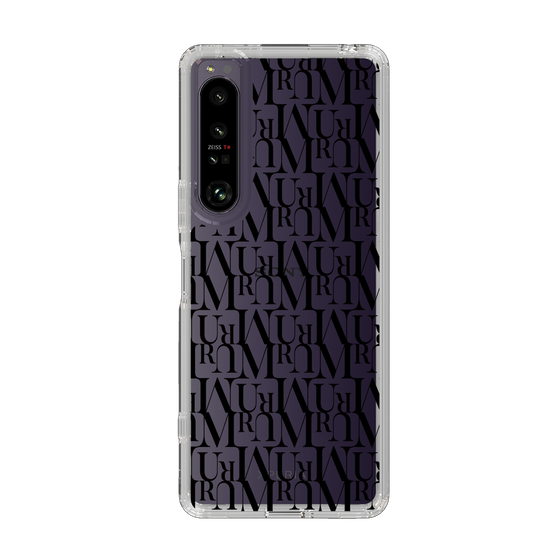 Slim Protection Case［ MURUA - Monogram - Black ］