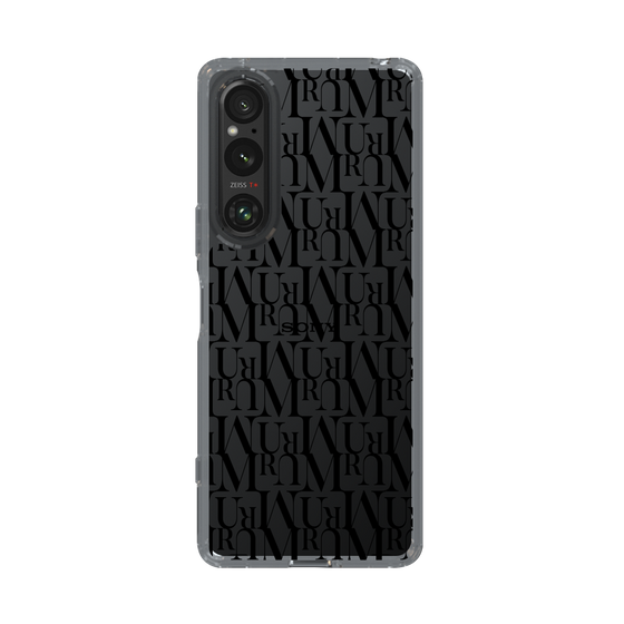 Slim Protection Case［ MURUA - Monogram - Black ］