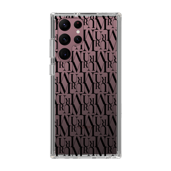 Slim Protection Case［ MURUA - Monogram - Black ］