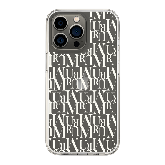 Slim Protection Case［ MURUA - Monogram - White ］