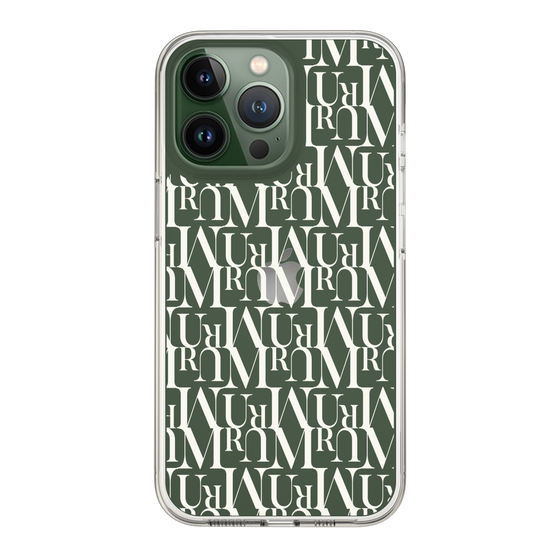 Slim Protection Case［ MURUA - Monogram - White ］