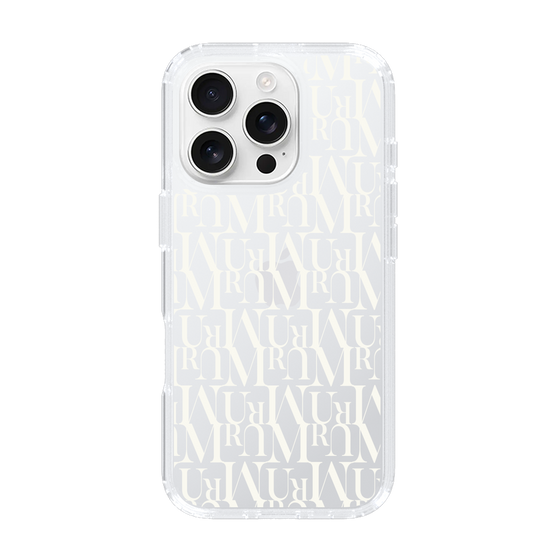 Slim Protection Case［ MURUA - Monogram - White ］
