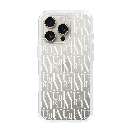 Slim Protection Case［ MURUA - Monogram - White ］